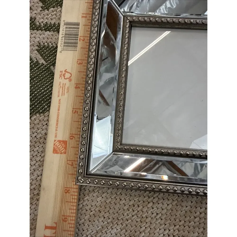 Vintage Mirror Trim Glass Picture Frame 5x7 EUC